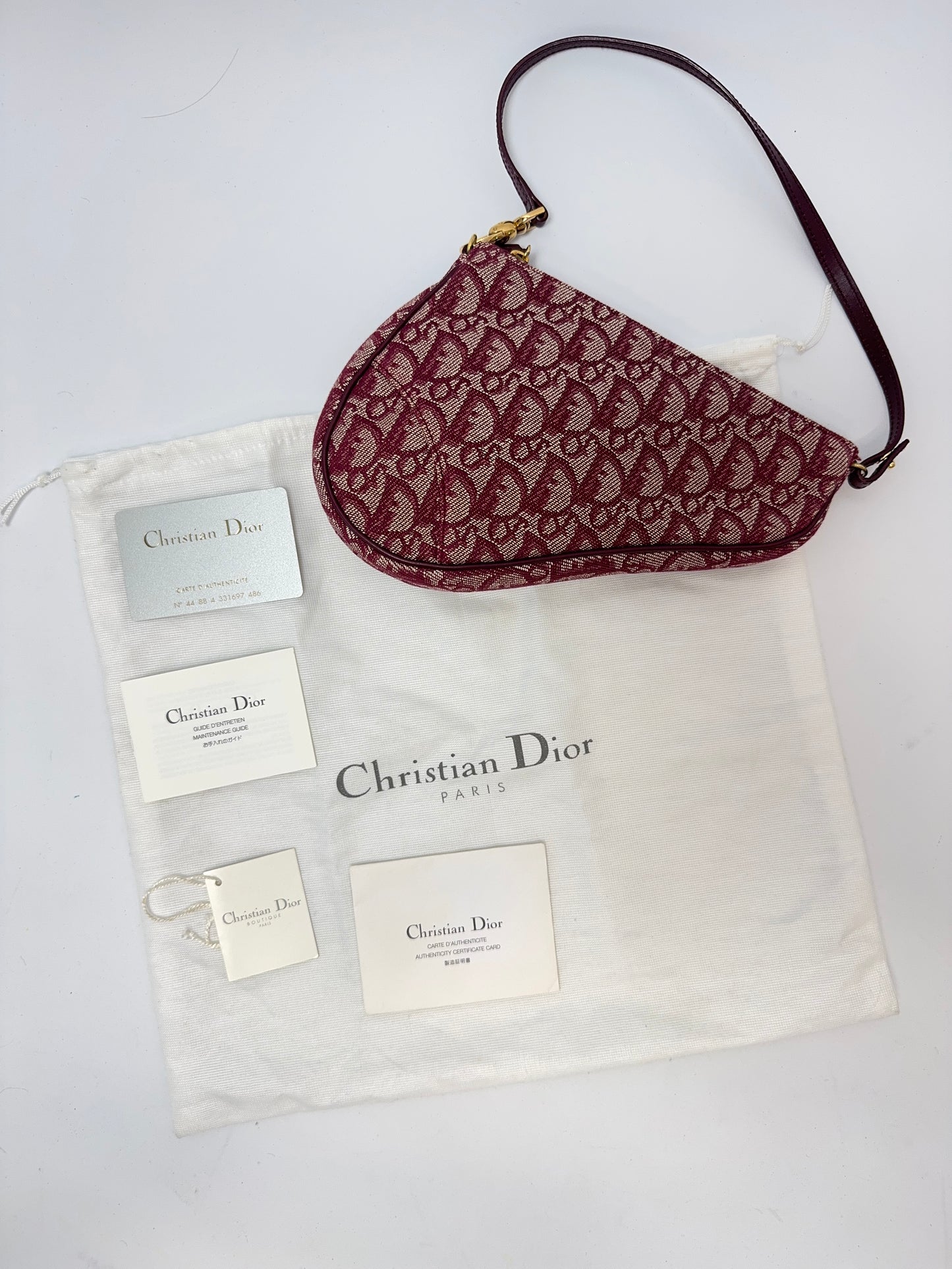Christian Dior Diorissimo Saddle Pochette