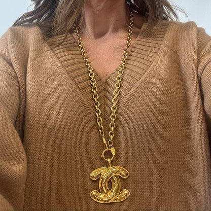 Chanel Quilted Large Pendent