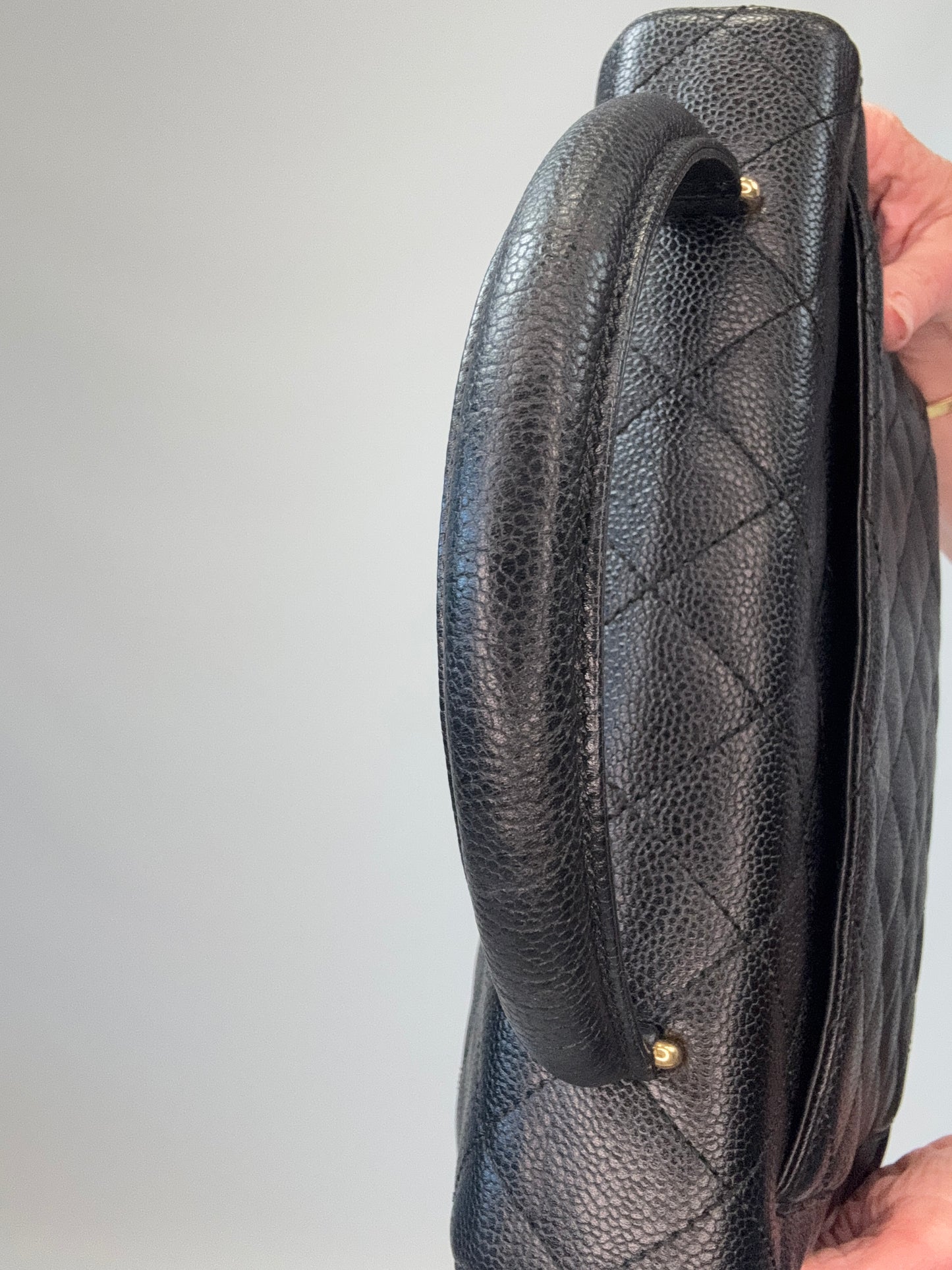 Chanel Vintage Kelly Caviar Bag -Vintage