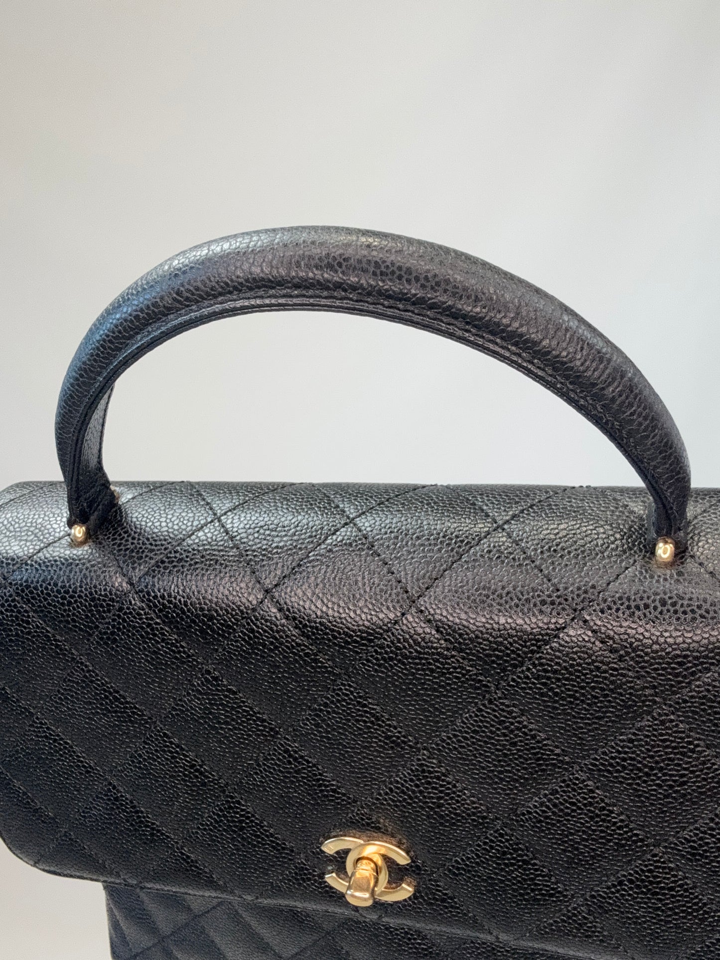 Chanel Vintage Kelly Caviar Bag -Vintage