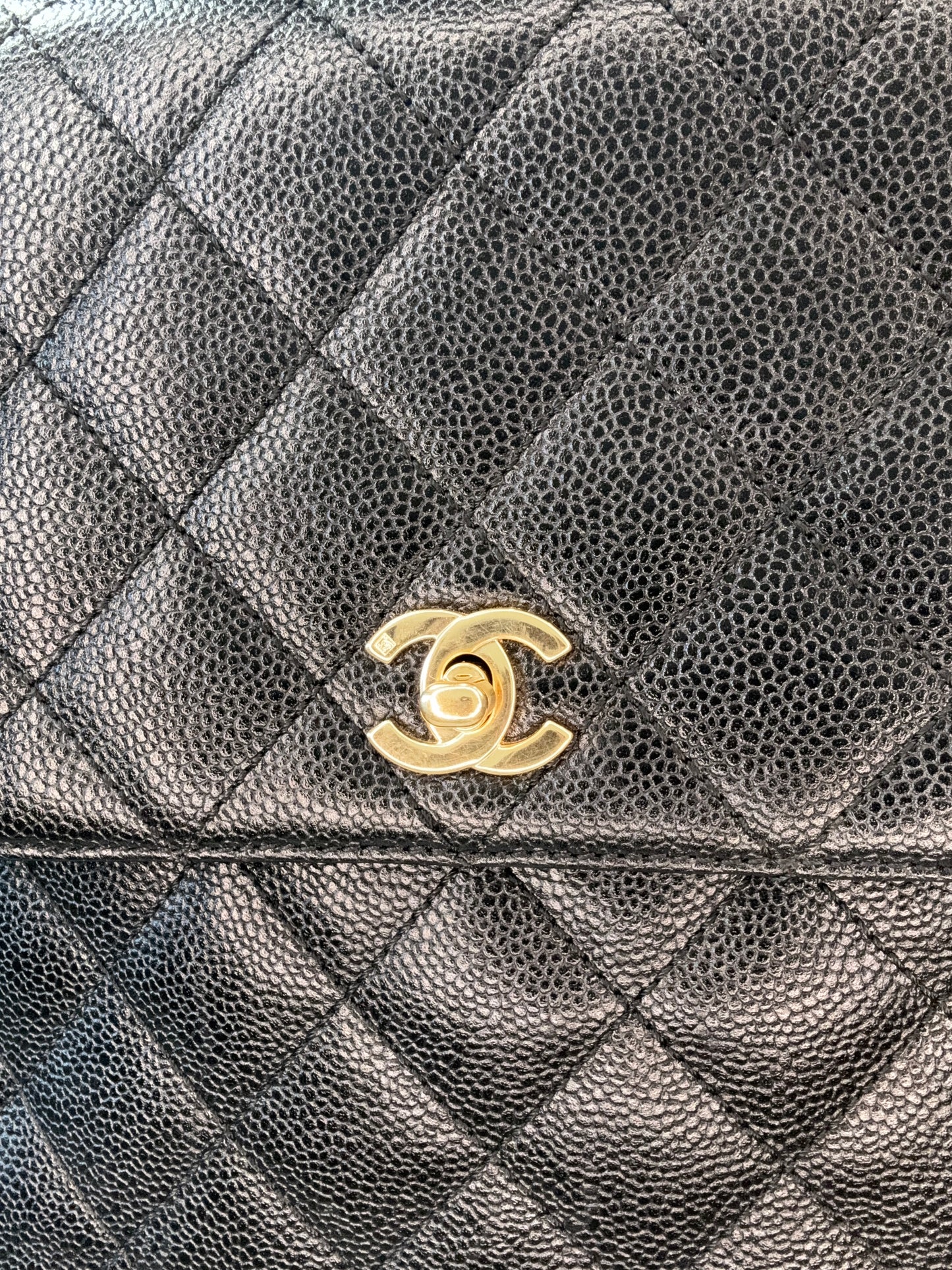 Chanel Vintage Kelly Caviar Bag -Vintage