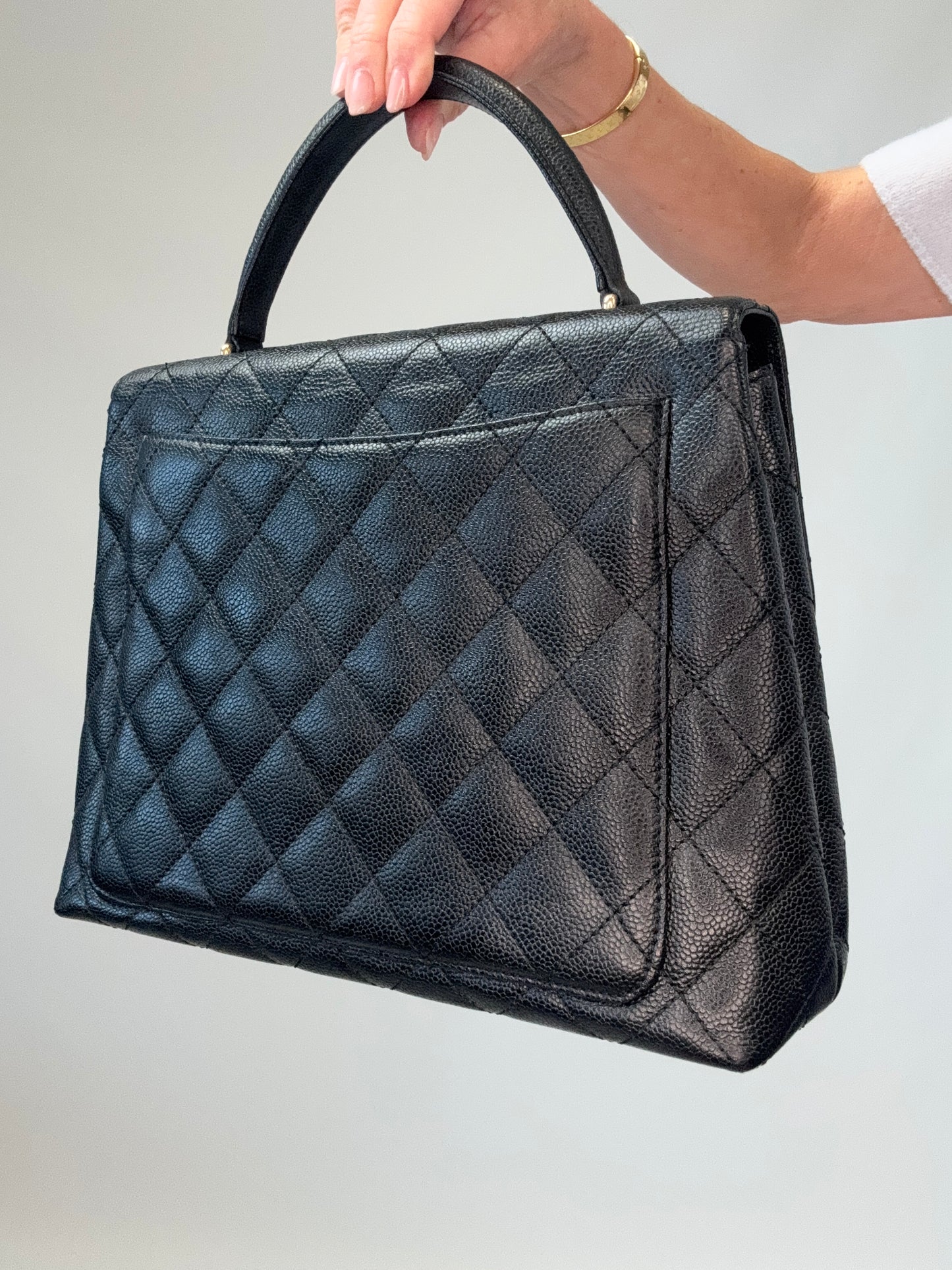 Chanel Vintage Kelly Caviar Bag -Vintage