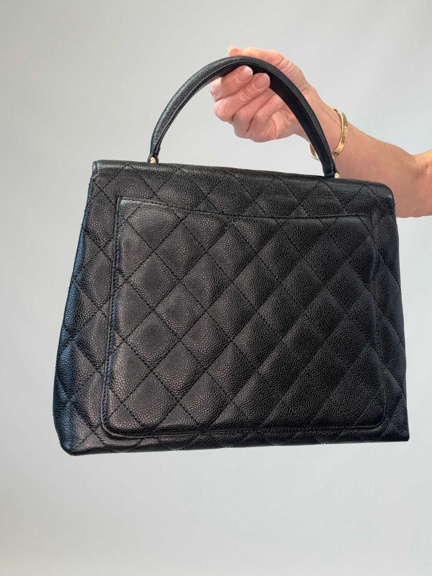 Chanel Vintage Kelly Caviar Bag -Vintage