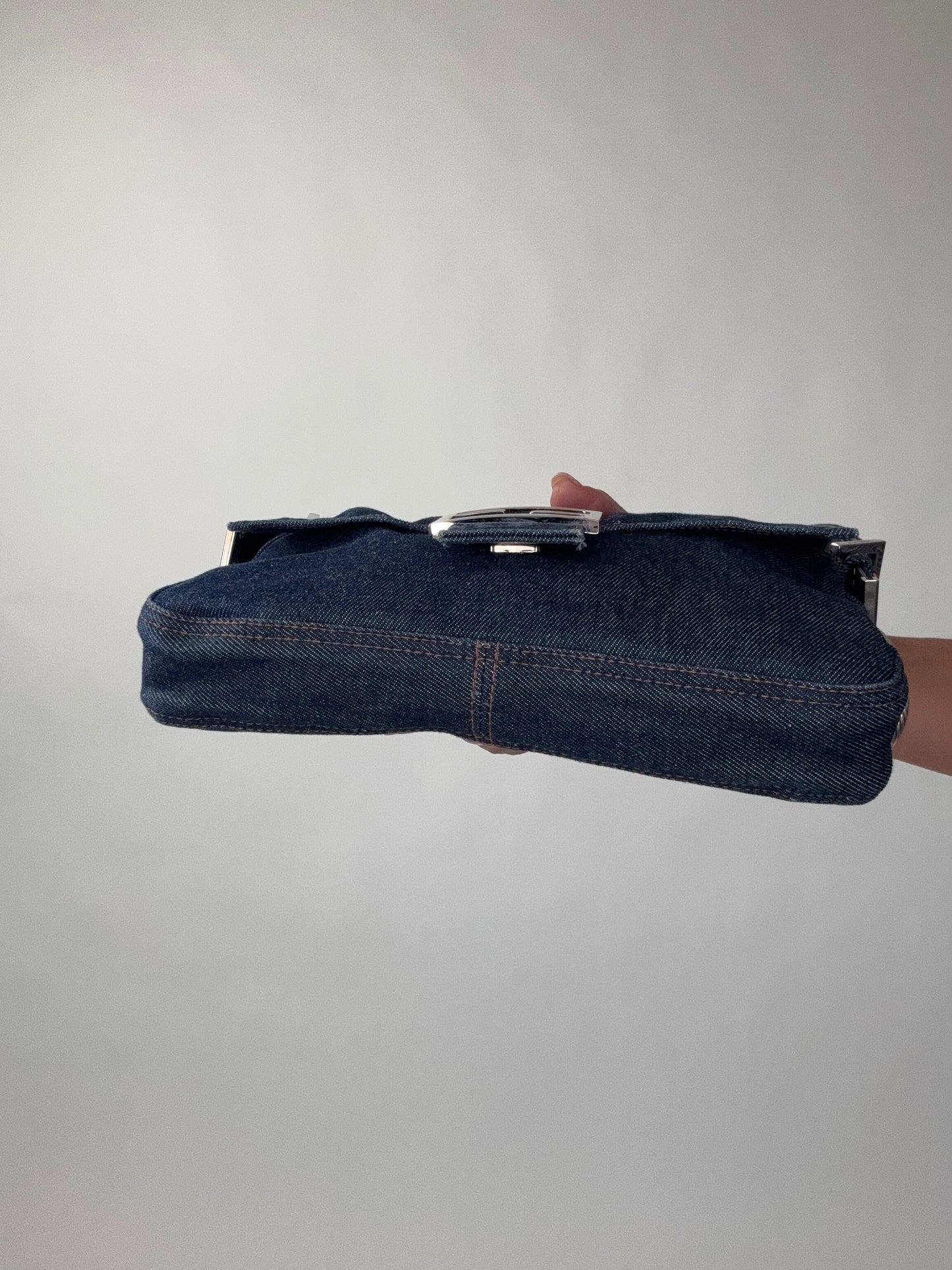Fendi Denim Baguette Bag