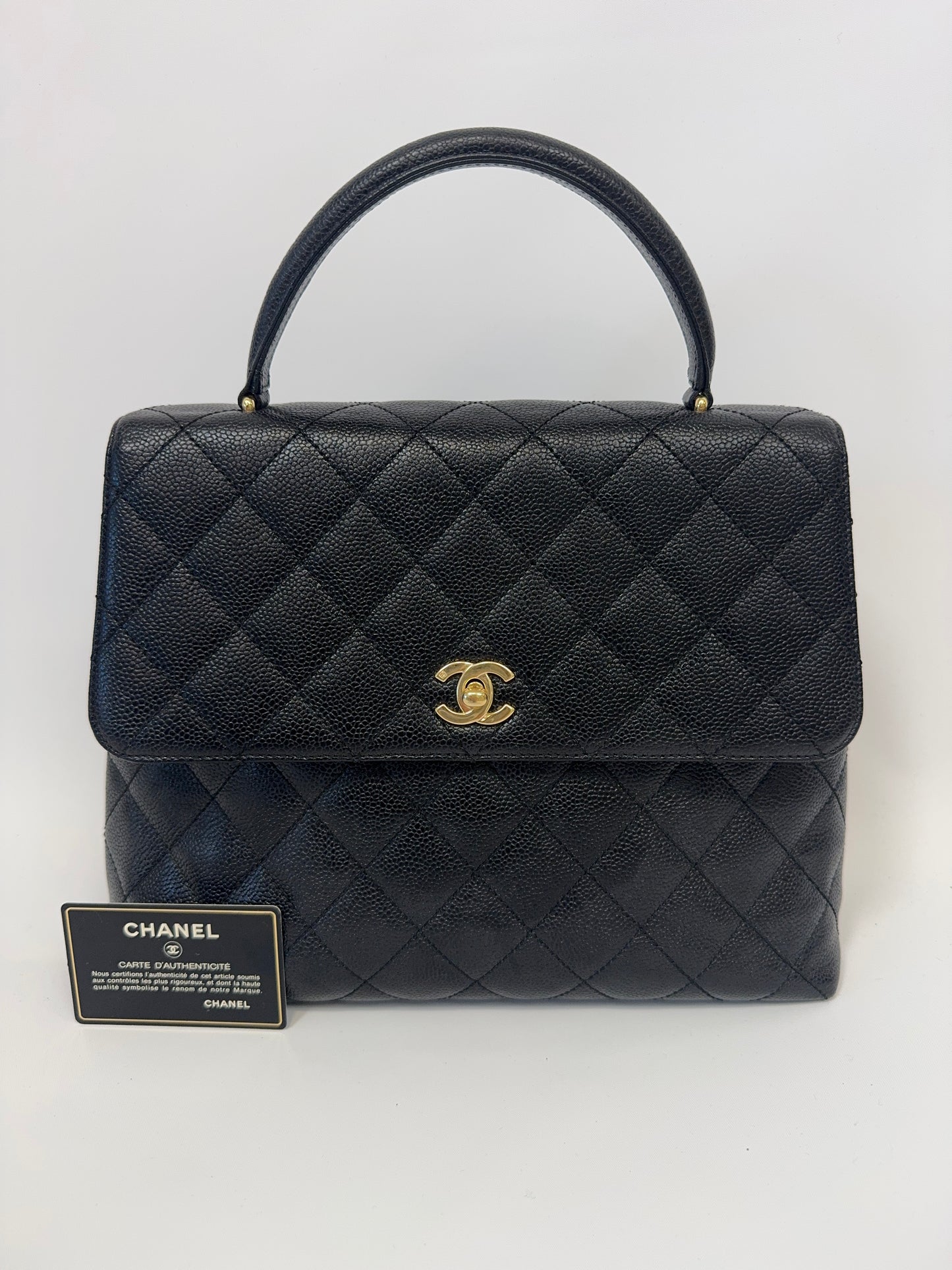 Chanel Vintage Kelly Caviar Bag -Vintage