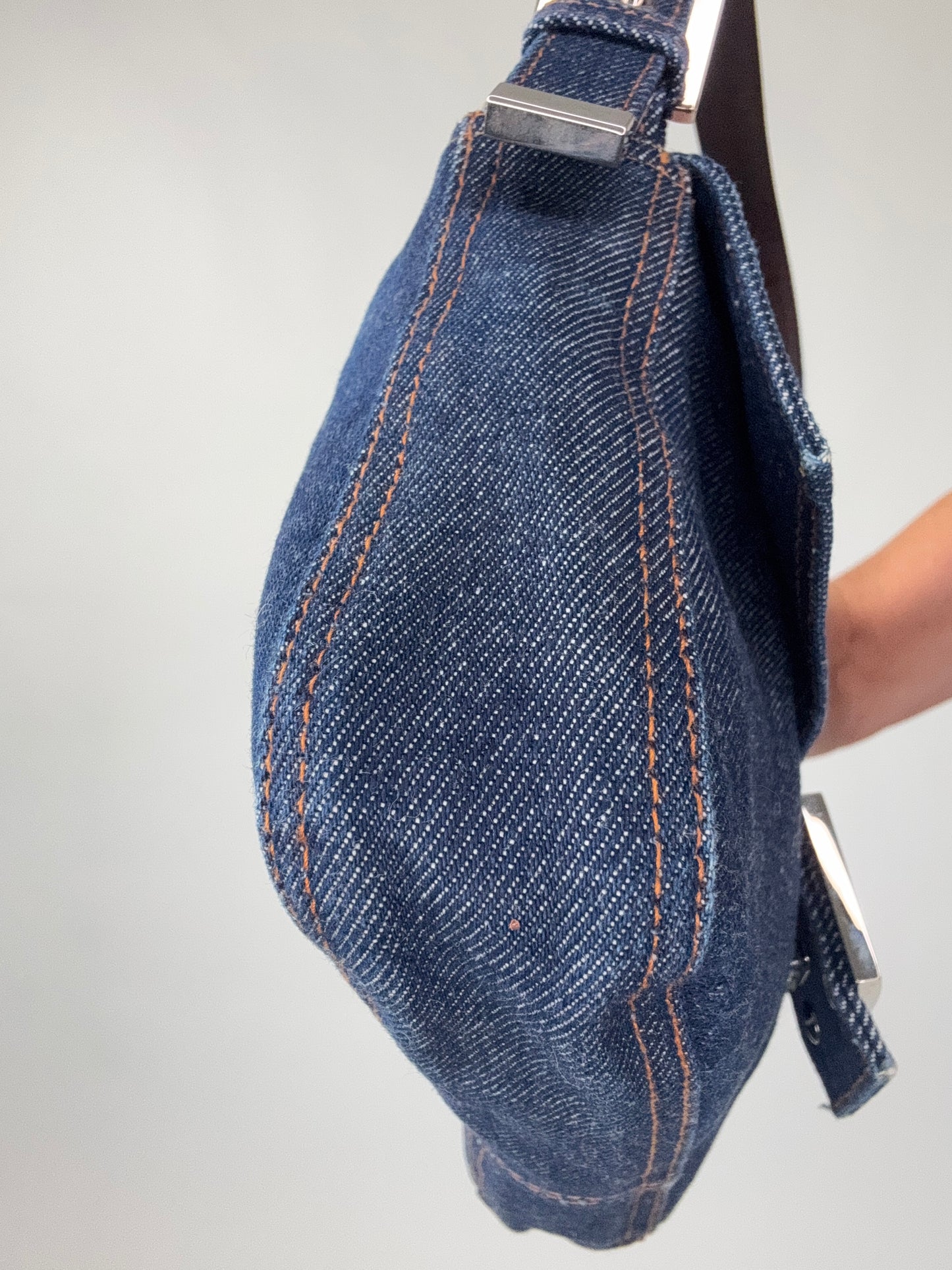 Fendi Denim Baguette Bag