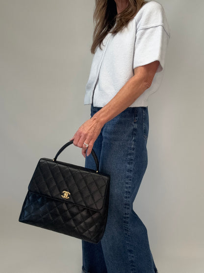 Chanel Vintage Kelly Caviar Bag -Vintage