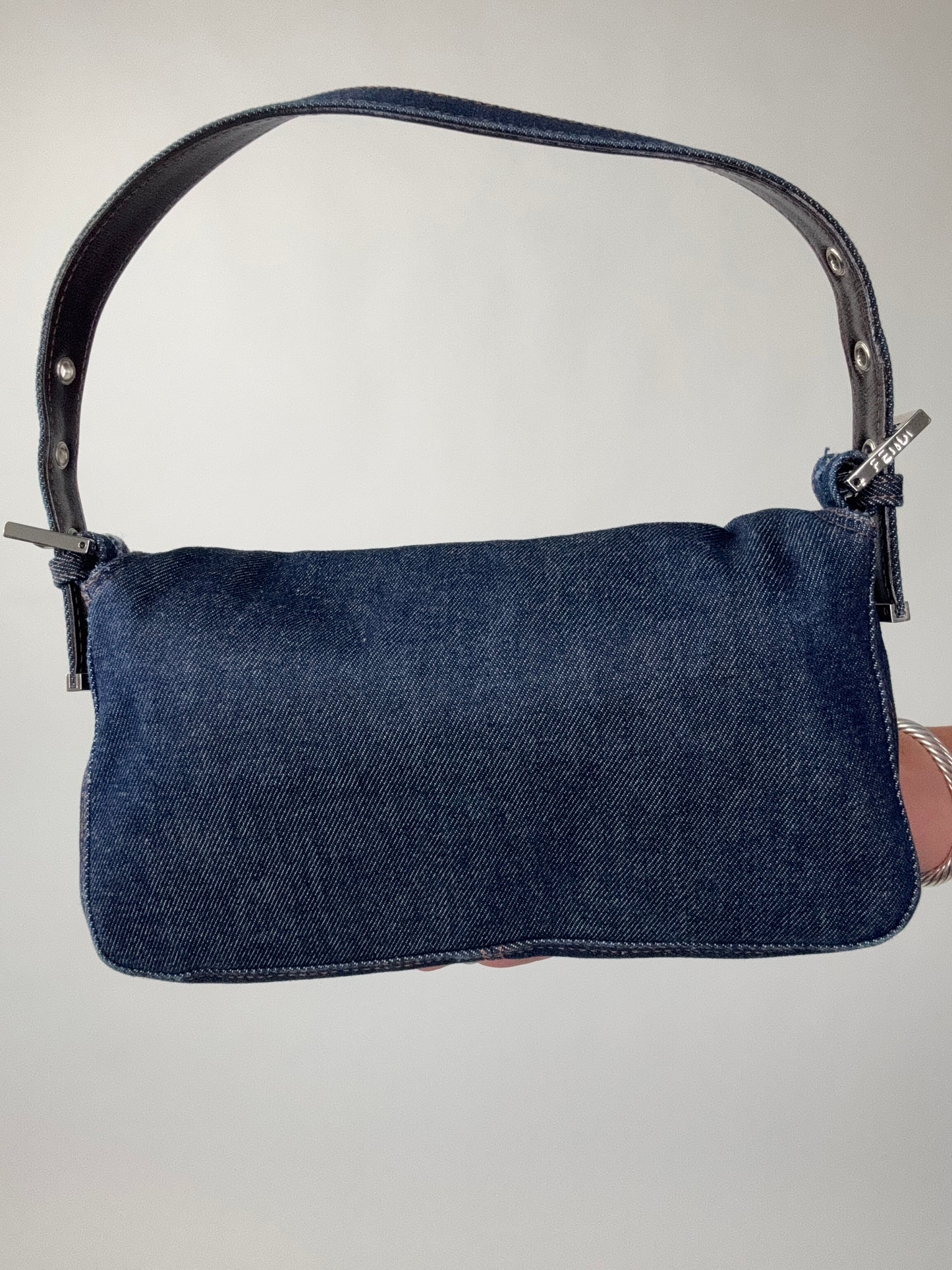 Fendi Denim Baguette Bag