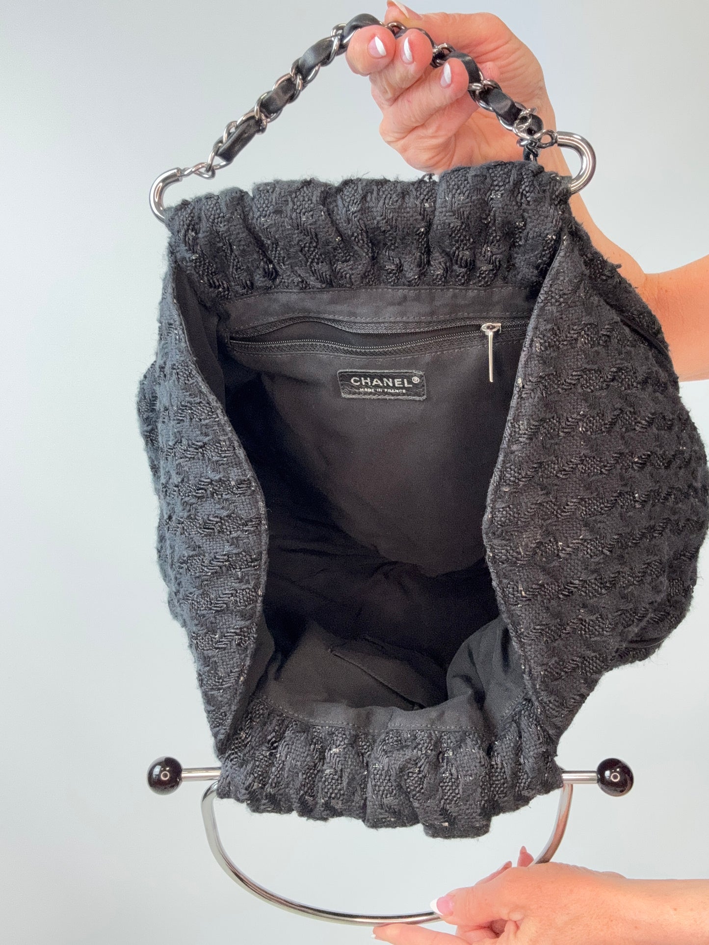 Chanel Tweed Bouclé Tote Bag
