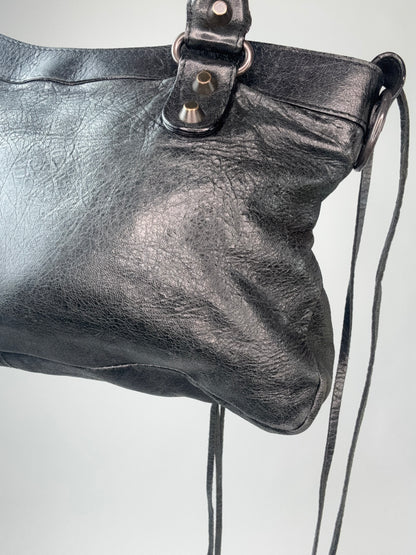 Balenciaga Le City First Bag In Black With Mirror