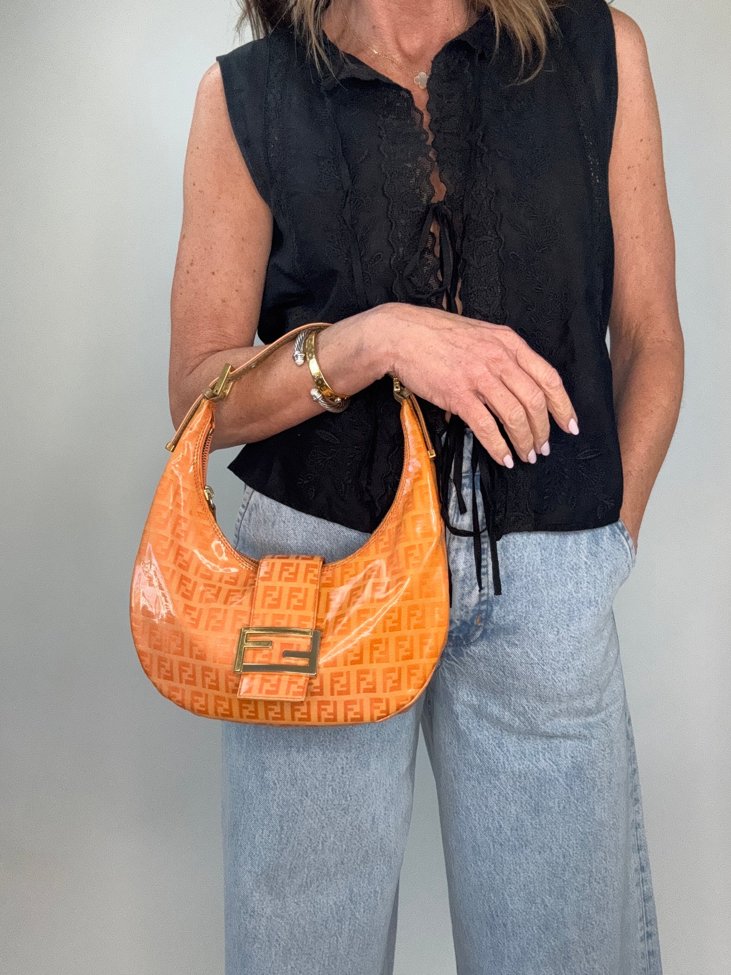 Fendi Zucchino Croissant Bag