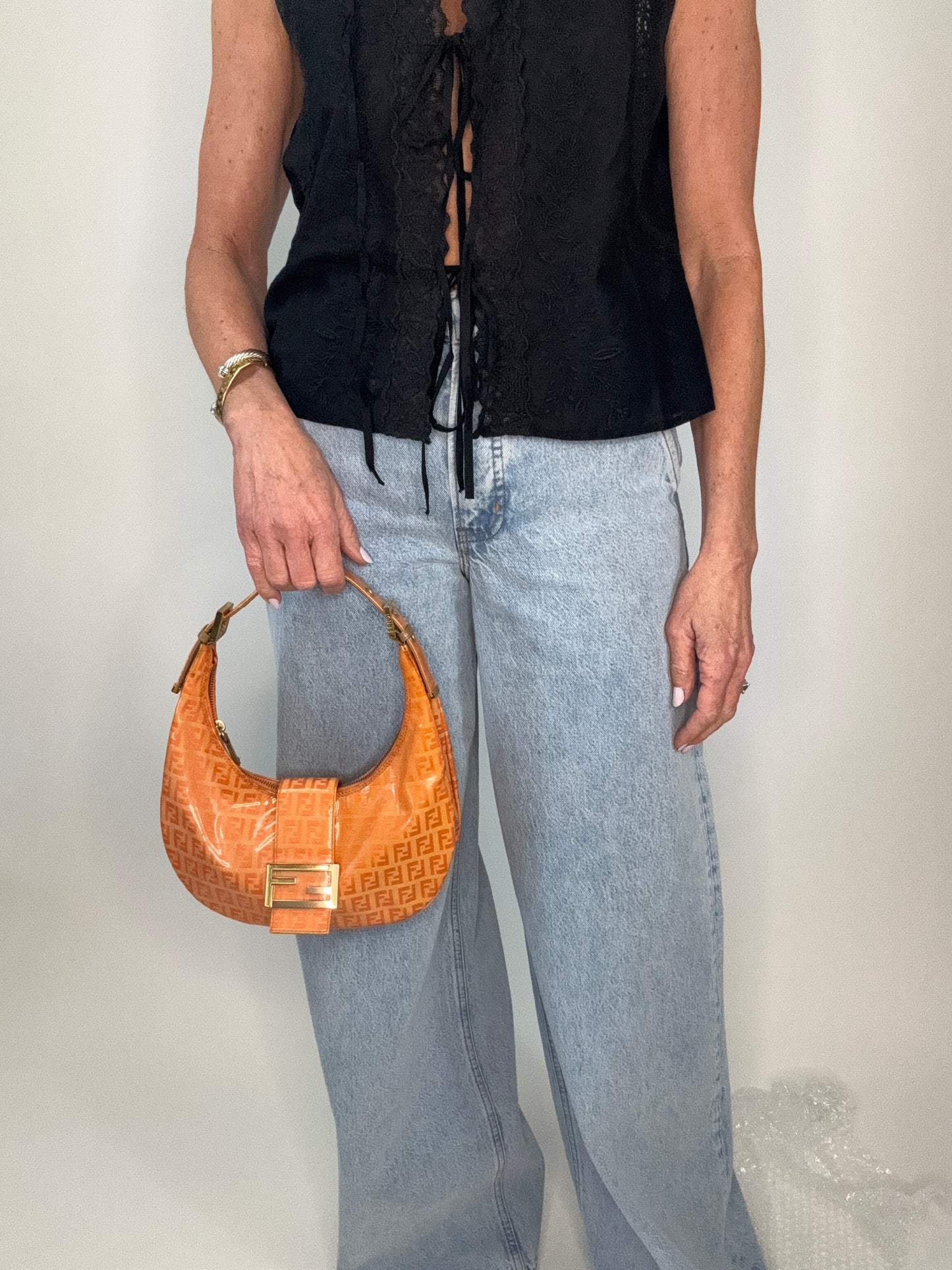 Fendi Zucchino Croissant Bag