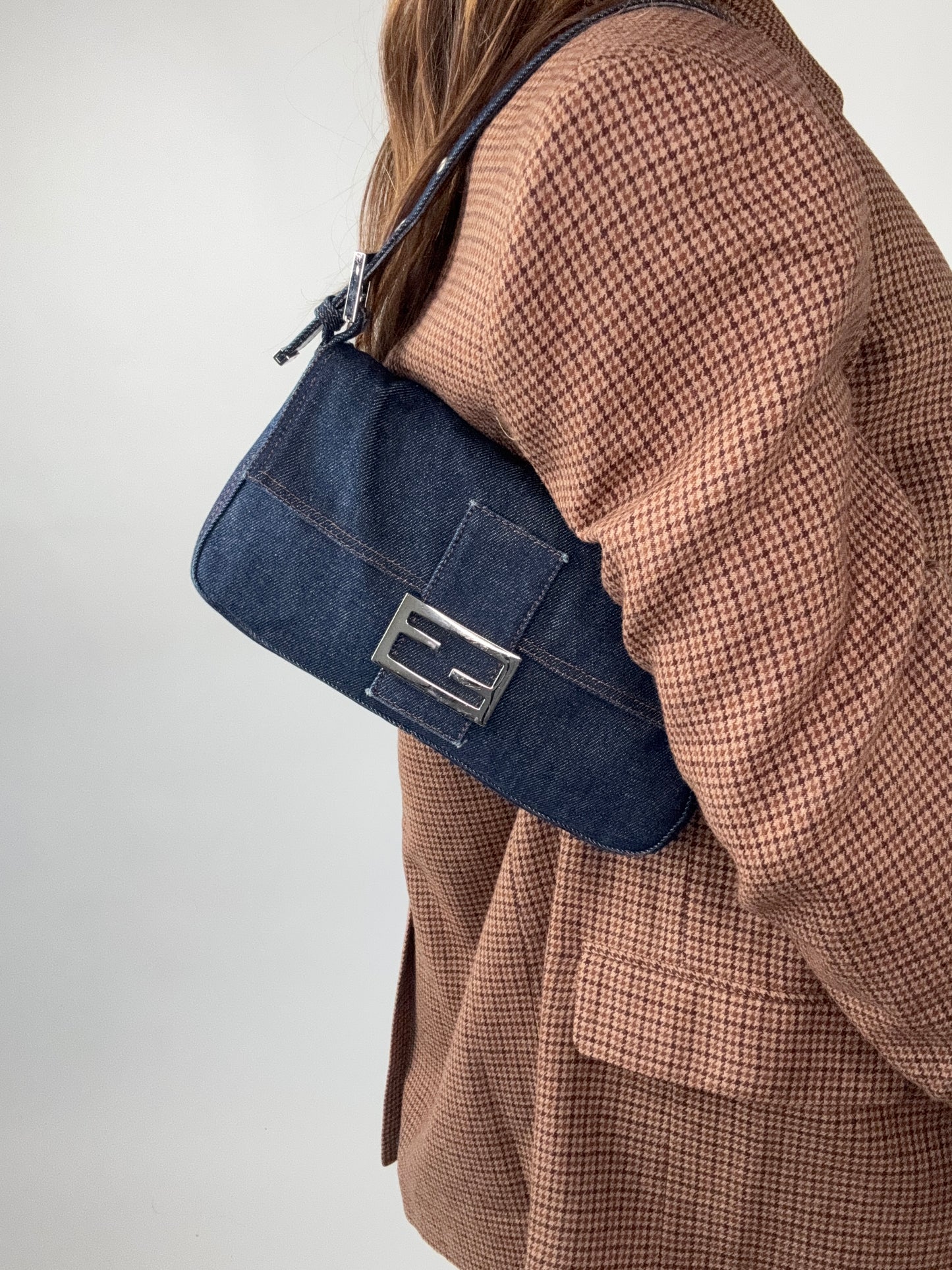 Fendi Denim Baguette Bag