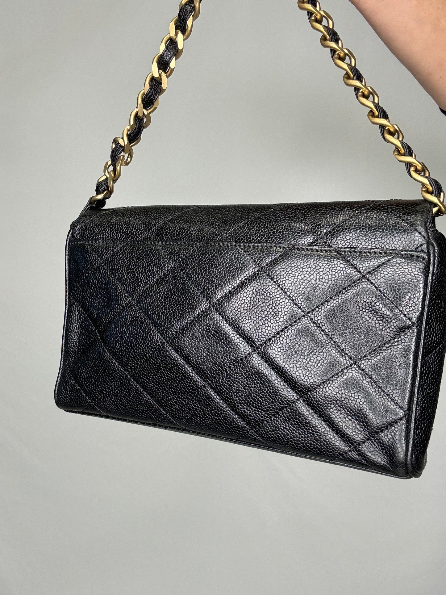 Chanel Vintage Caviar Single Flap Bag