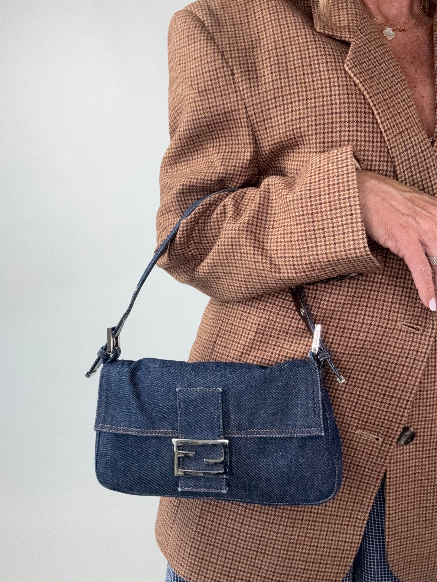 Fendi Denim Baguette Bag