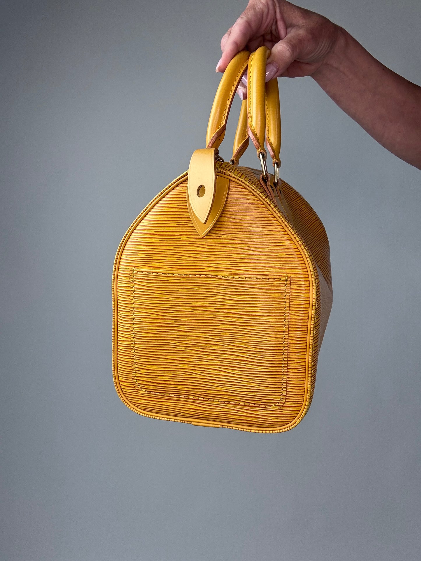 Louis Vuitton Vintage Speedy 25 Epi Yellow