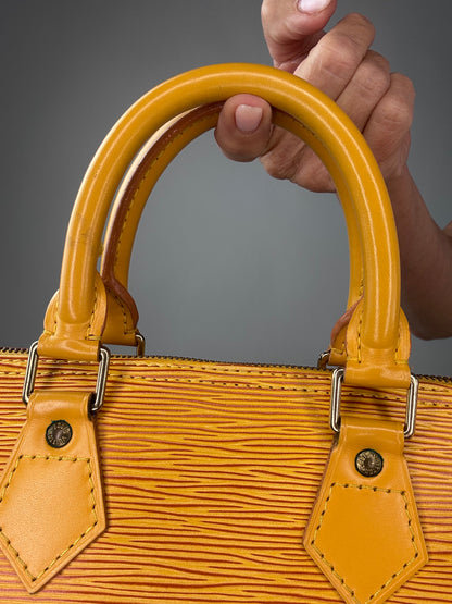 Louis Vuitton Vintage Speedy 25 Epi Yellow