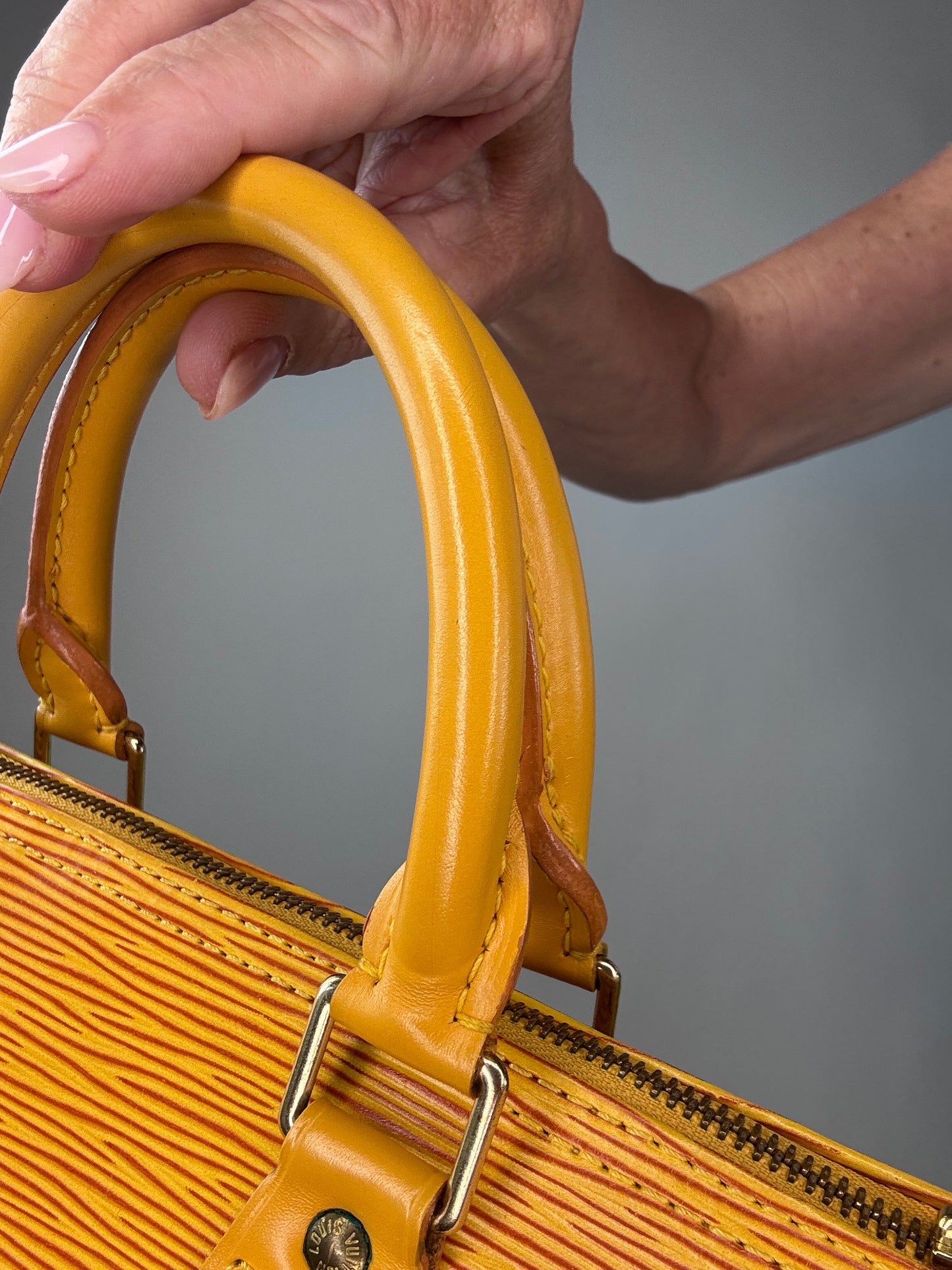 Louis Vuitton Vintage Speedy 25 Epi Yellow