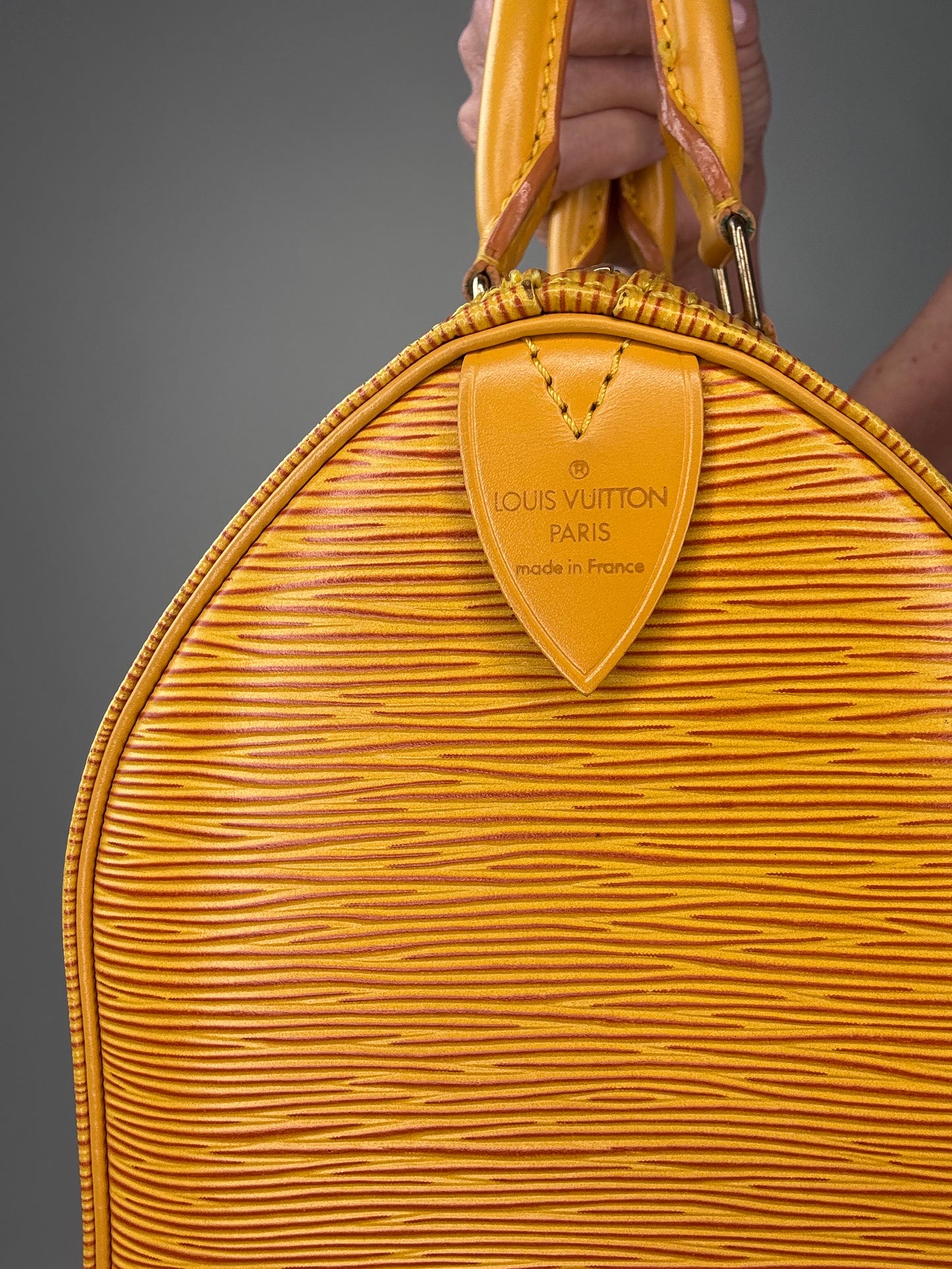 Louis Vuitton Vintage Speedy 25 Epi Yellow