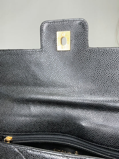 Chanel Vintage Caviar Single Flap Bag