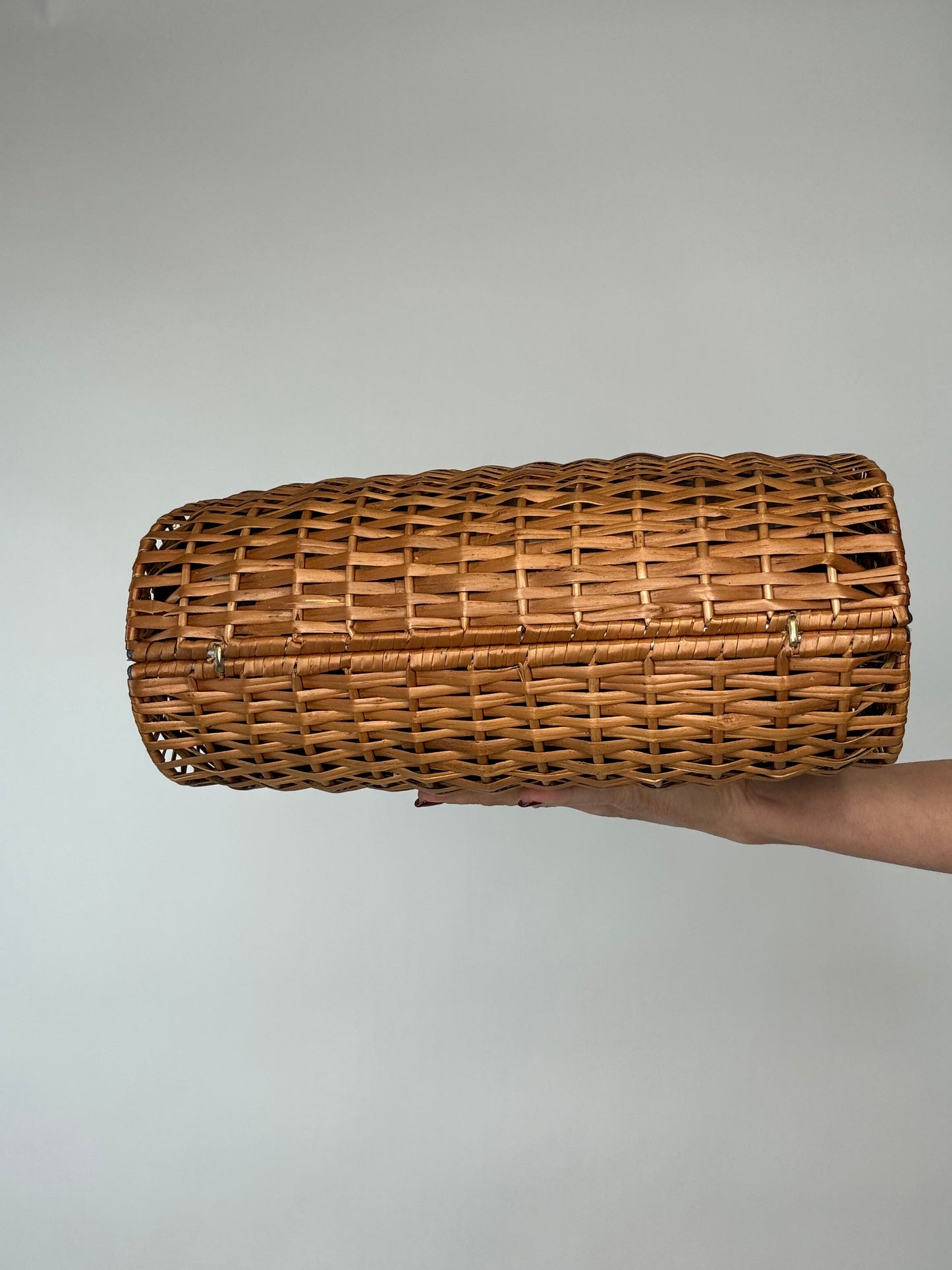 Fendi Vintage Rattan Basket Bag