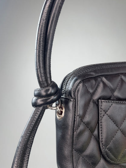 Chanel Cambon Pochette Black White