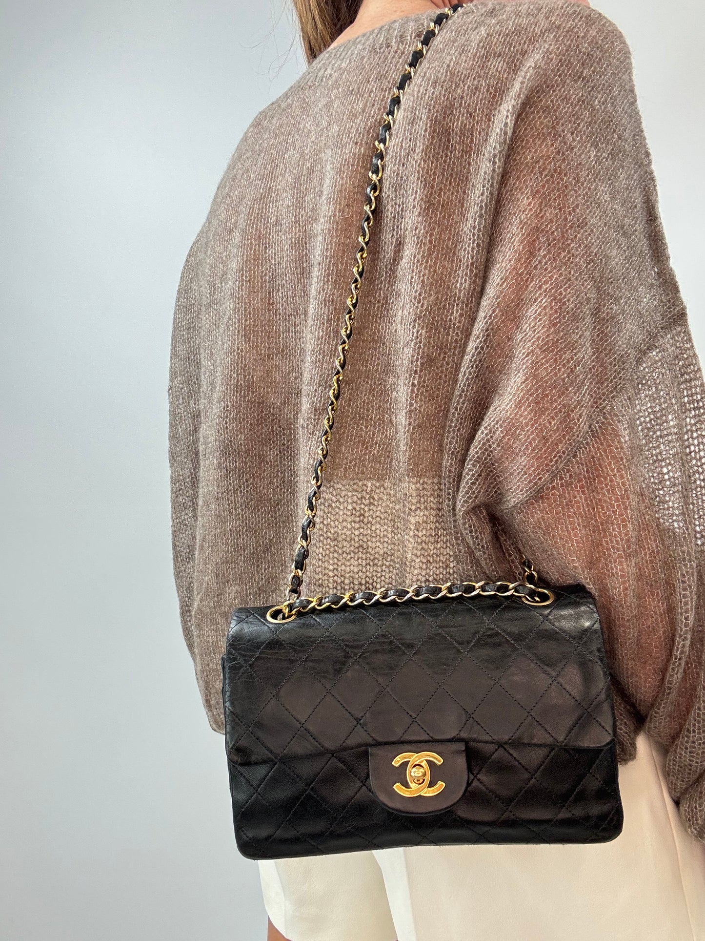 Chanel Vintage Small Lambskin Classic Flap