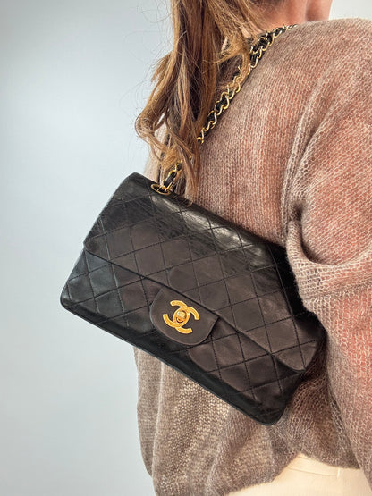 Chanel Vintage Small Lambskin Classic Flap