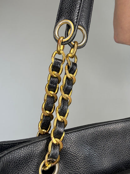 Chanel Vintage Double Sided Caviar Tote