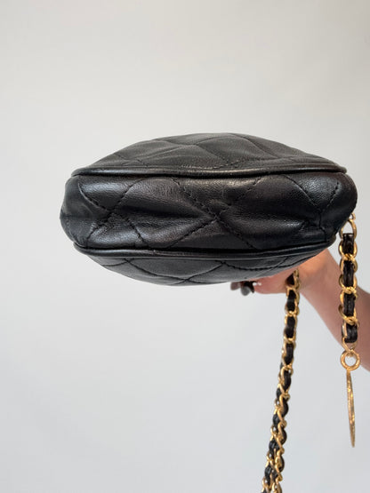 Chanel Vintage Oval Cookie Cut Out CC Bag