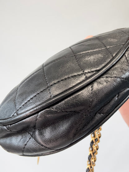 Chanel Vintage Oval Cookie Cut Out CC Bag