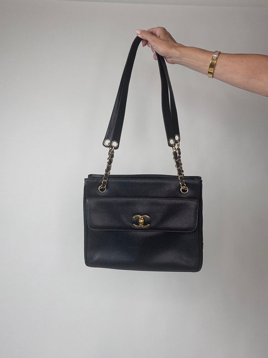Chanel Caviar Double Sided Tote