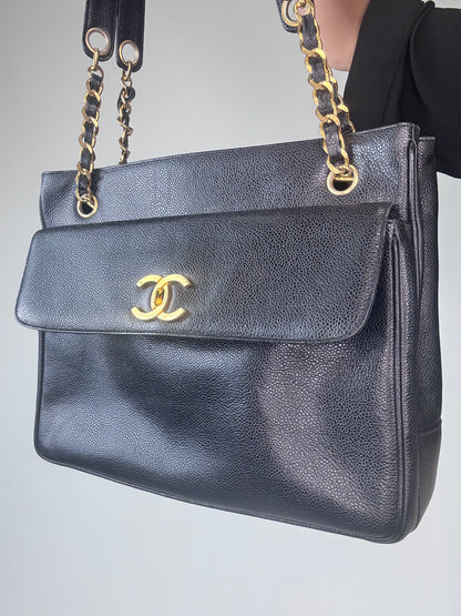 Chanel Caviar Double Sided Tote