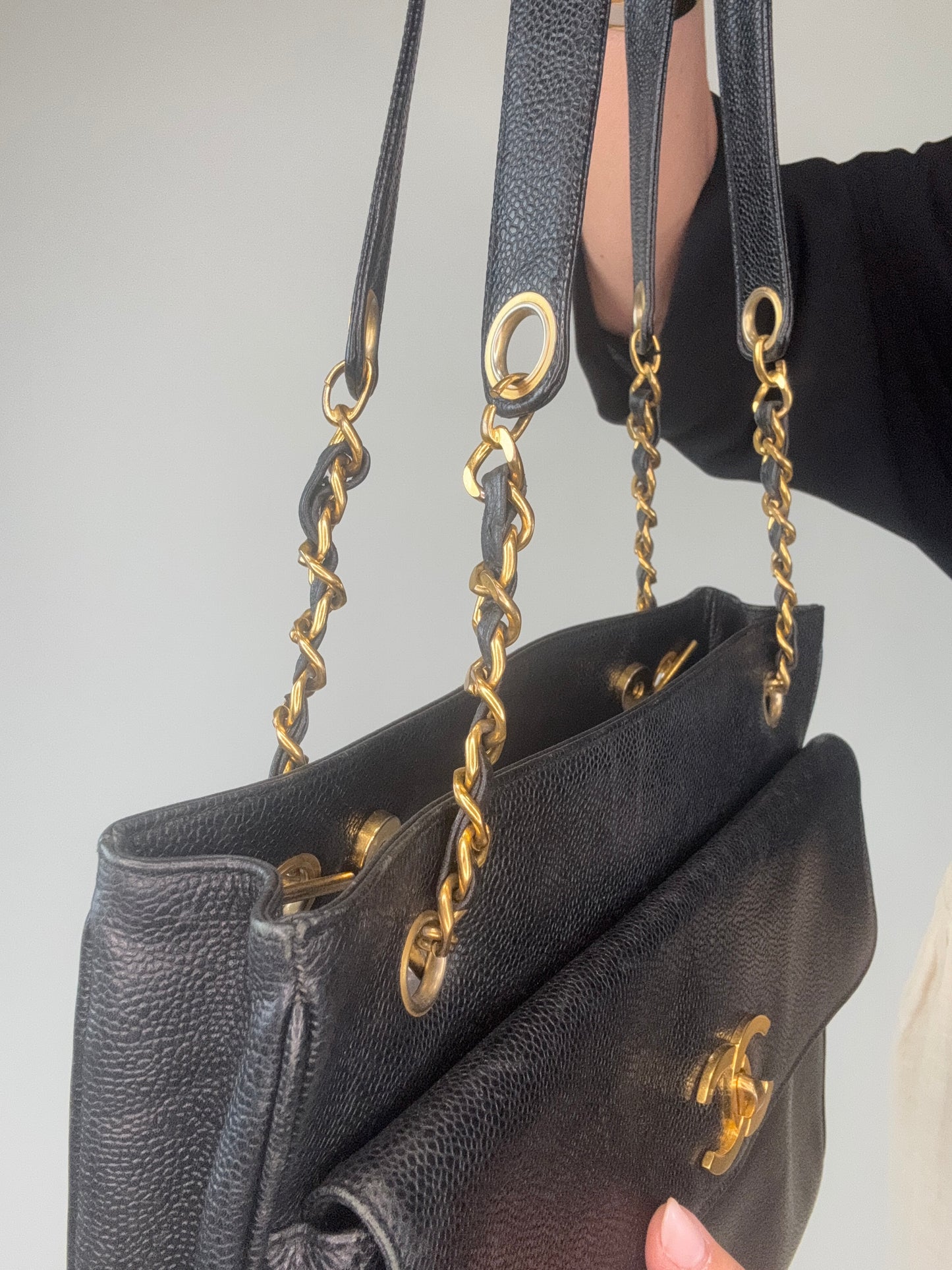 Chanel Caviar Double Sided Tote