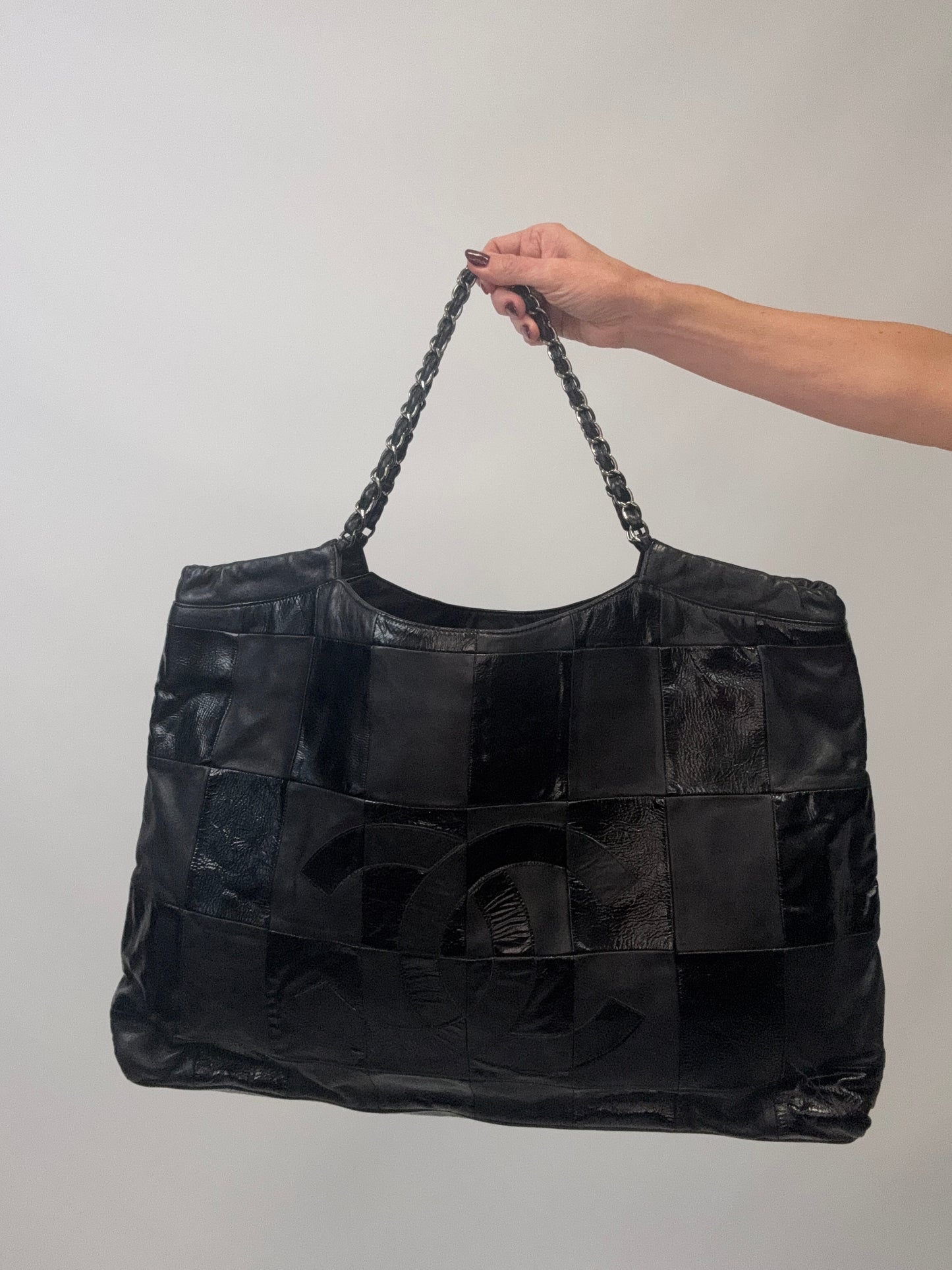 Chanel 2005–2006 Patchwork Brooklyn GST Tote-Balck