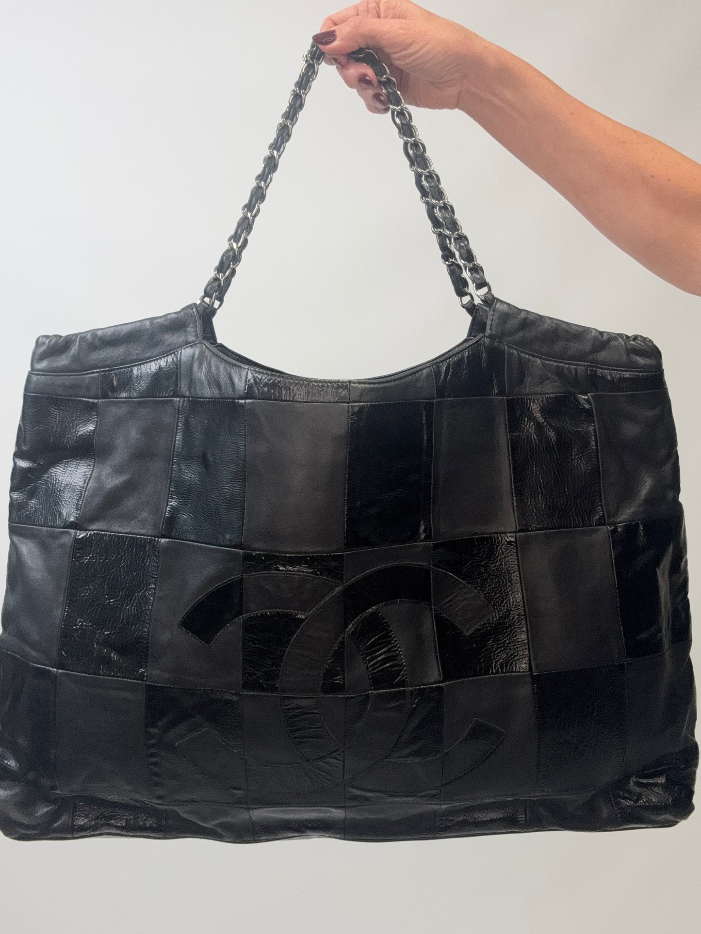 Chanel 2005–2006 Patchwork Brooklyn GST Tote-Balck