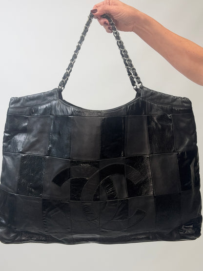 Chanel 2005–2006 Patchwork Brooklyn GST Tote-Balck