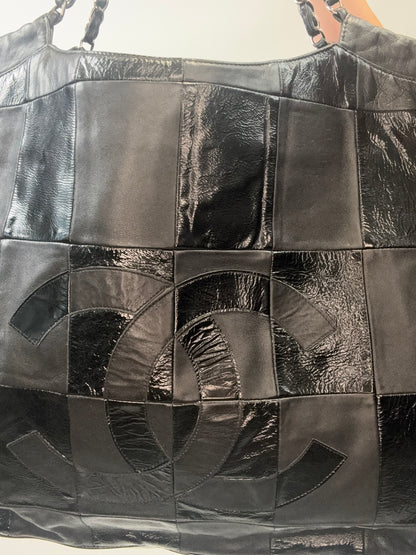 Chanel 2005–2006 Patchwork Brooklyn GST Tote-Balck