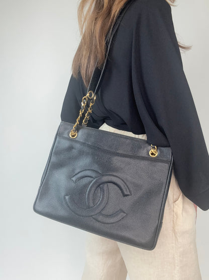 Chanel Caviar Double Sided Tote