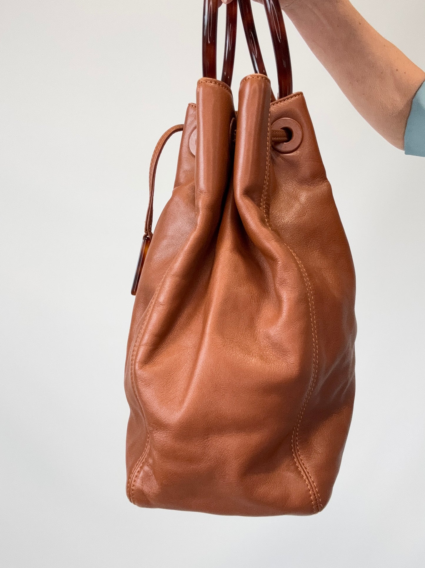 Chanel Vintage Lambskin CC Drawstring Ring Bag