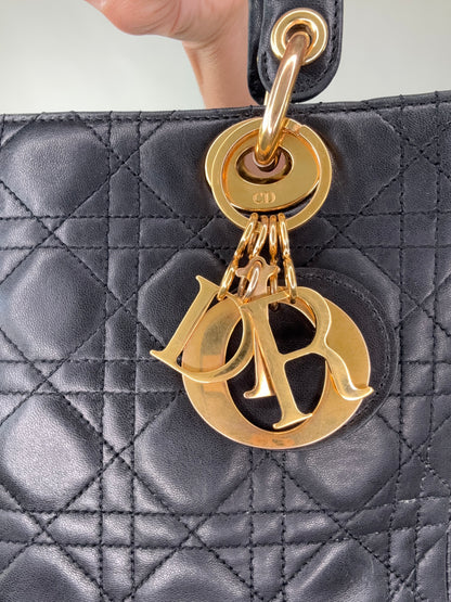 Christian Dior Lady Cannage Two Way Bag