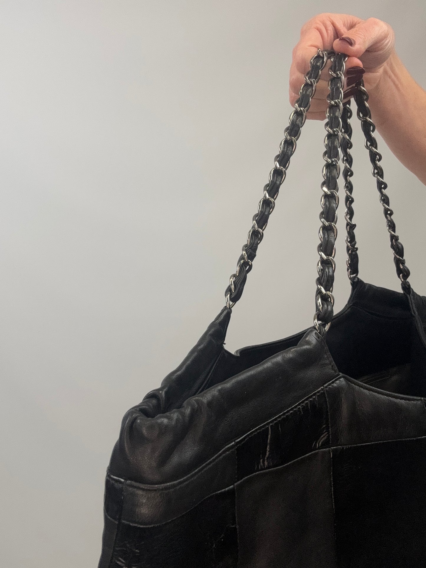 Chanel 2005–2006 Patchwork Brooklyn GST Tote-Balck