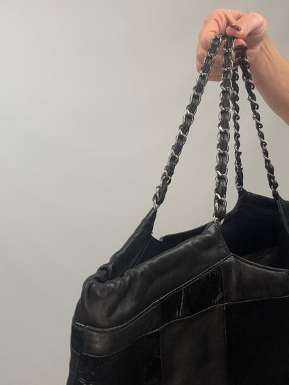 Chanel 2005–2006 Patchwork Brooklyn GST Tote-Balck