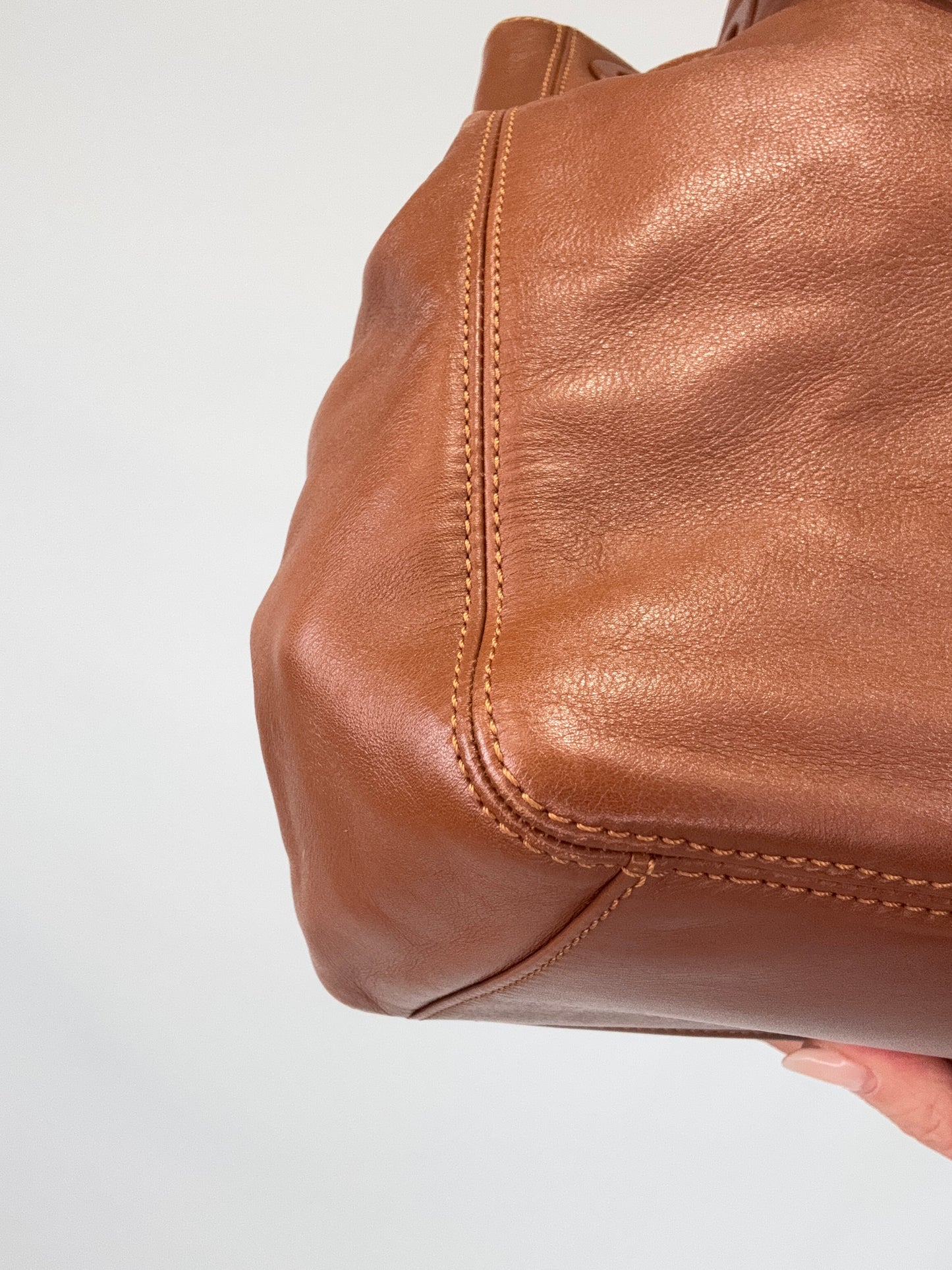 Chanel Vintage Lambskin CC Drawstring Ring Bag