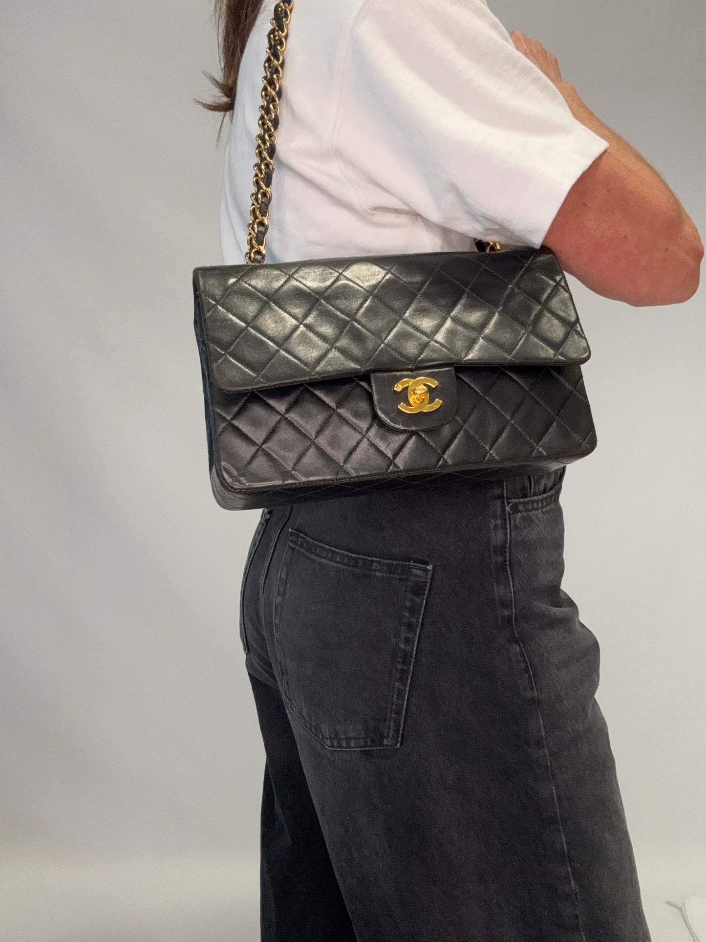 Chanel Vintage Double Flap - Black