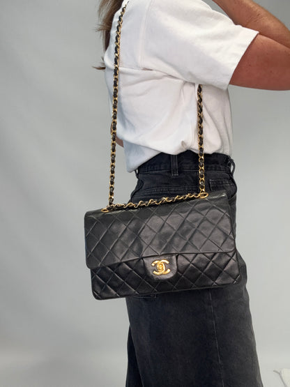 Chanel Vintage Double Flap - Black
