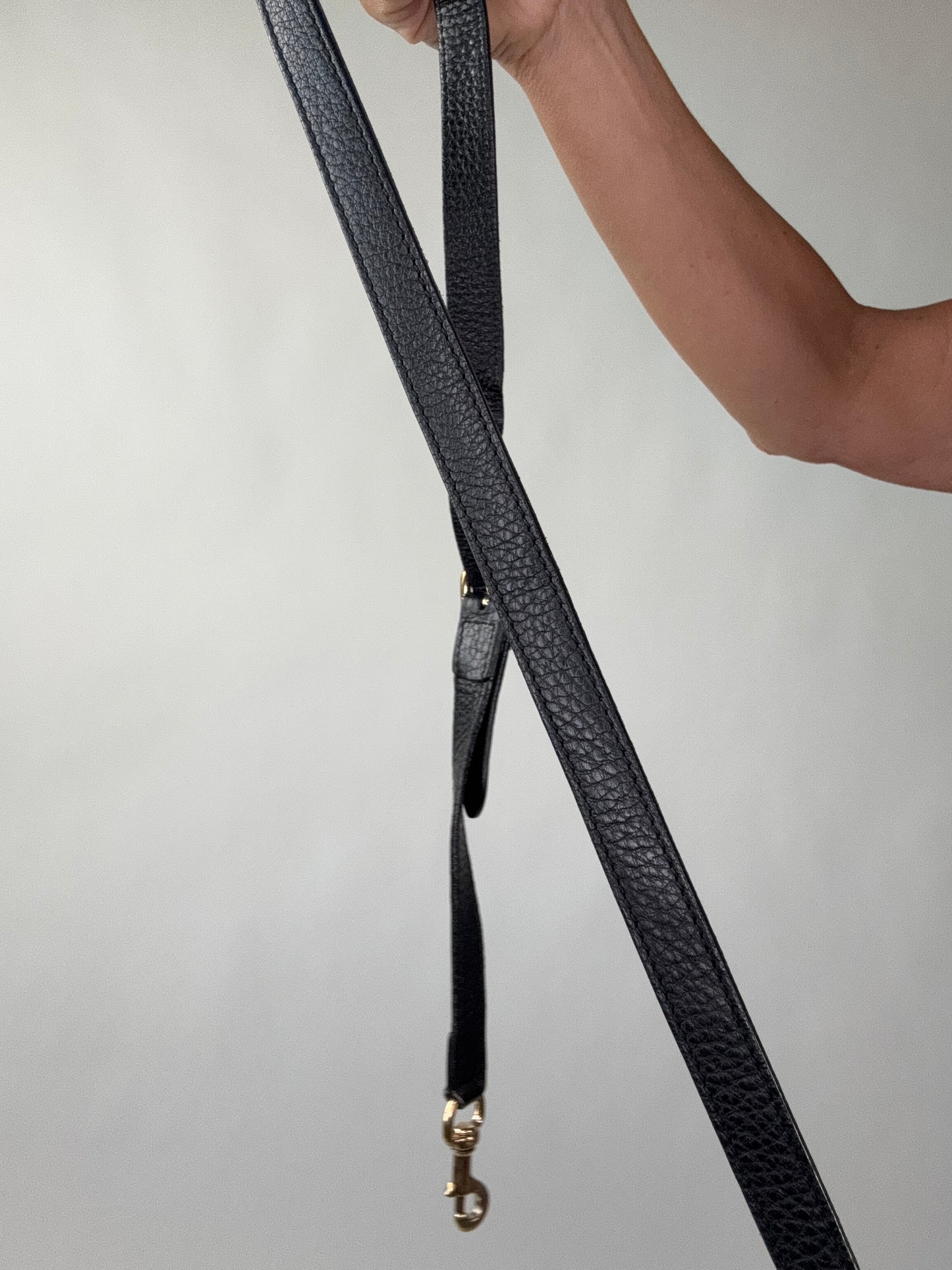 Gucci Black Large Shopper Bamboo Tote