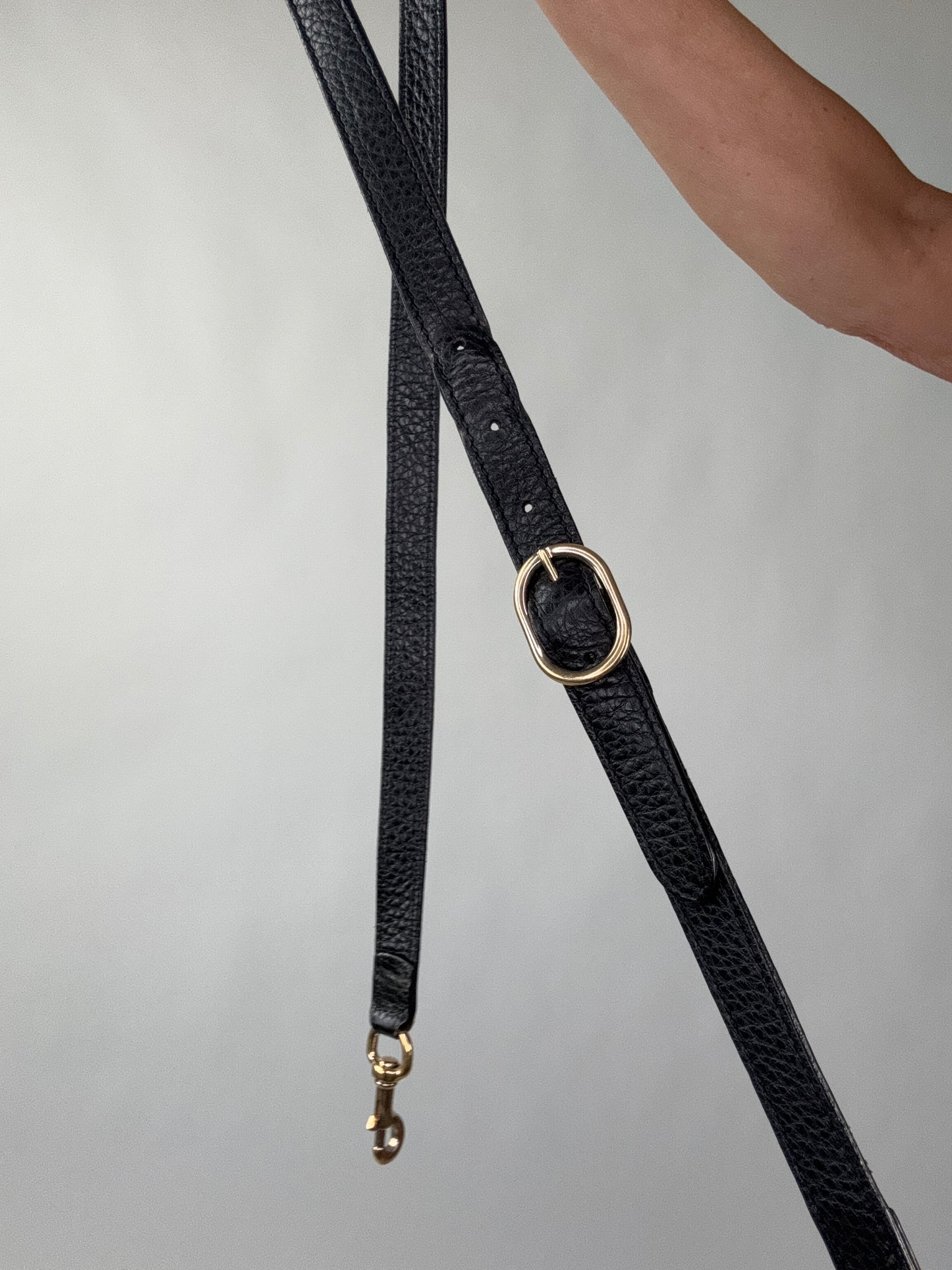 Gucci Black Large Shopper Bamboo Tote