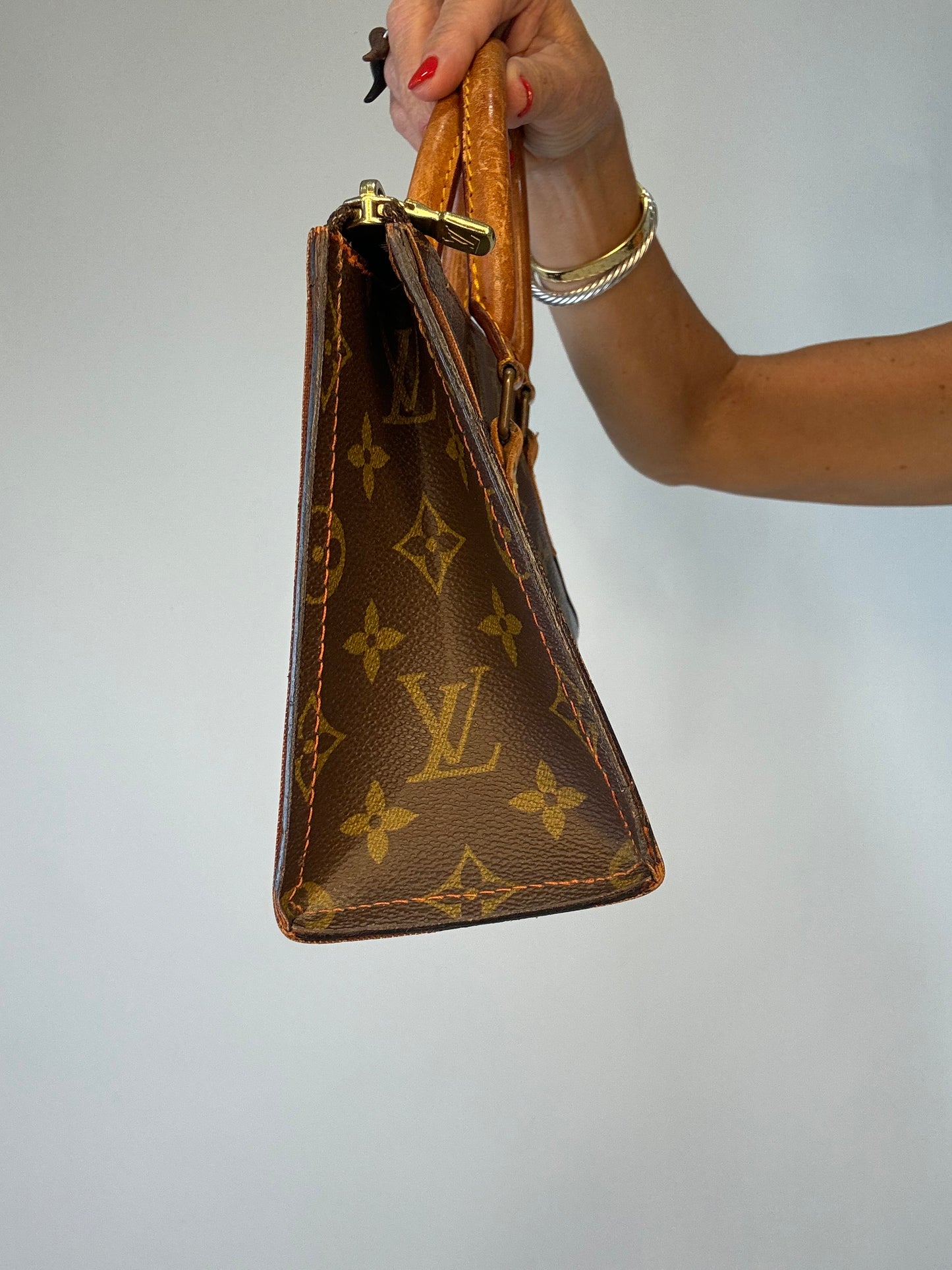 Louis Vuitton Triangle Sac Rare Monogram East to West Bag