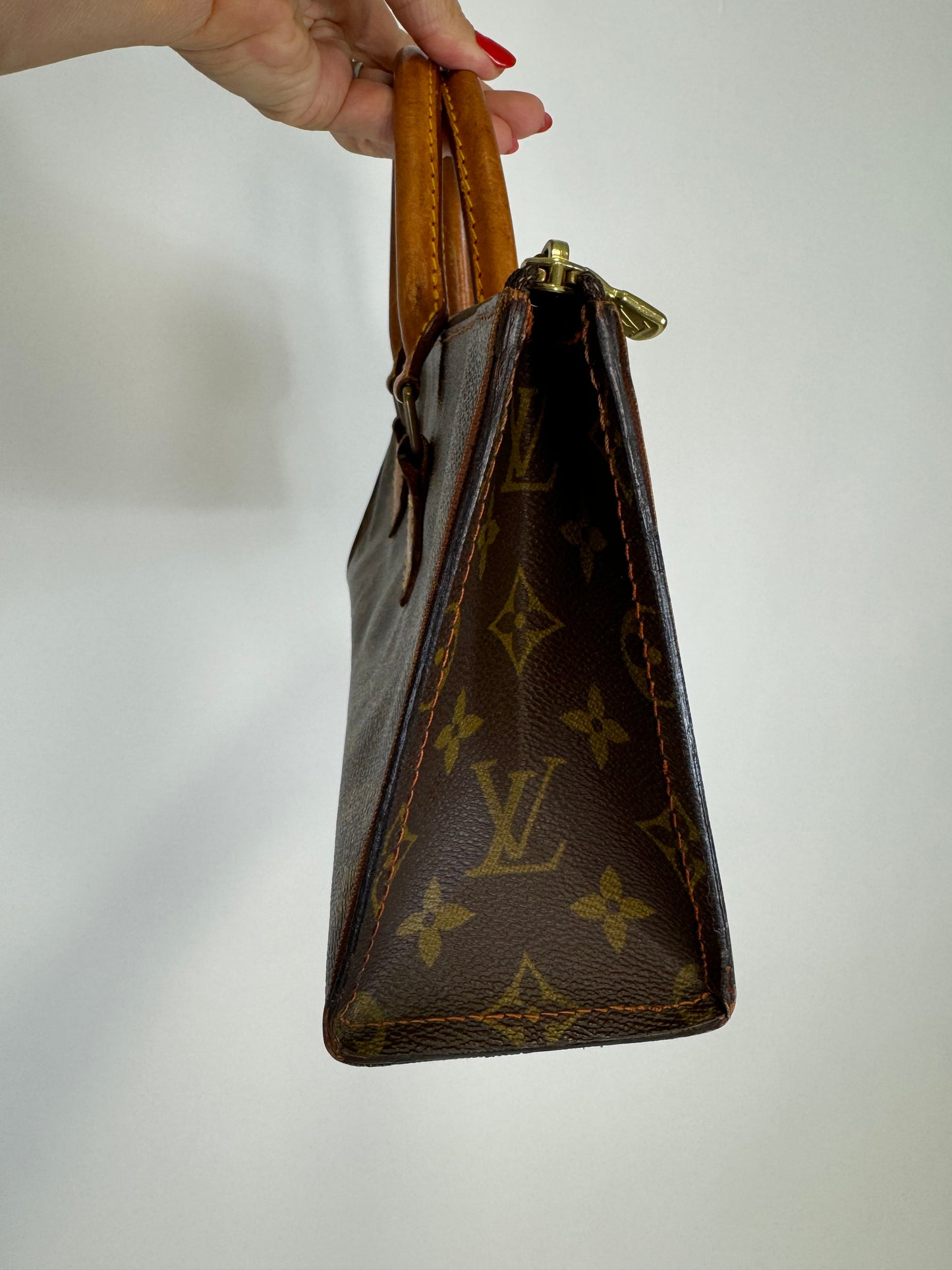 Louis Vuitton Triangle Sac Rare Monogram East to West Bag